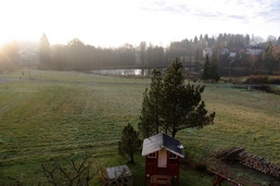 Ausblick vom Balkon aus